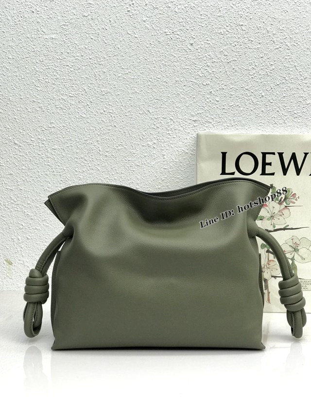 Loewe專櫃2022新款小牛皮肩背女包 羅意威Flamenco clutch系列升級版福袋大號 10856 lyw1153